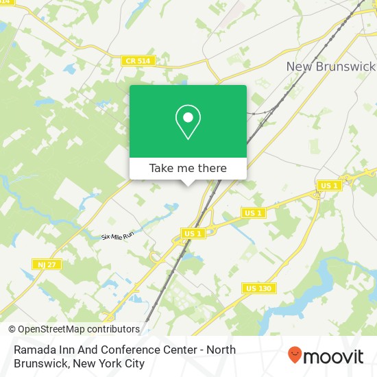 Ramada Inn And Conference Center - North Brunswick map