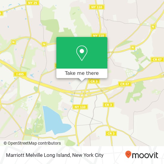 Mapa de Marriott Melville Long Island