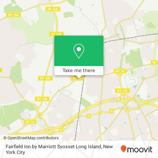 Mapa de Fairfield Inn by Marriott Syosset Long Island