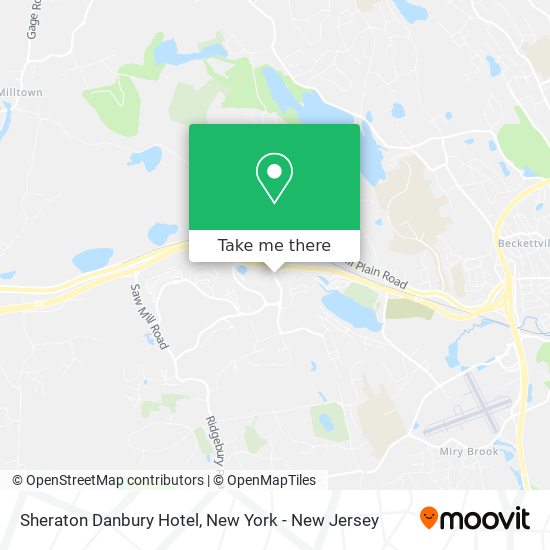 Sheraton Danbury Hotel map