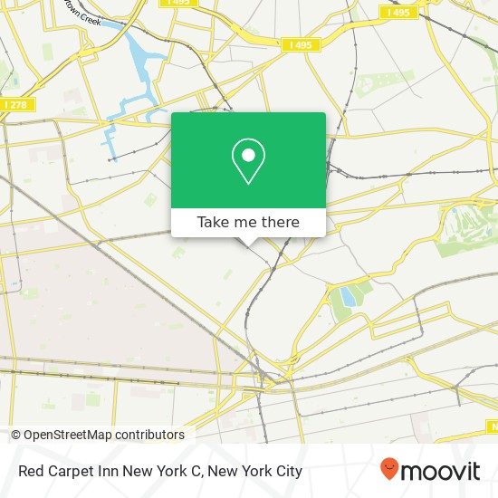 Mapa de Red Carpet Inn New York C