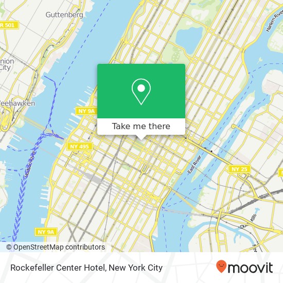 Rockefeller Center Hotel map