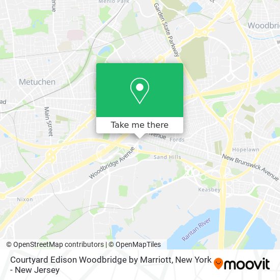 Mapa de Courtyard Edison Woodbridge by Marriott
