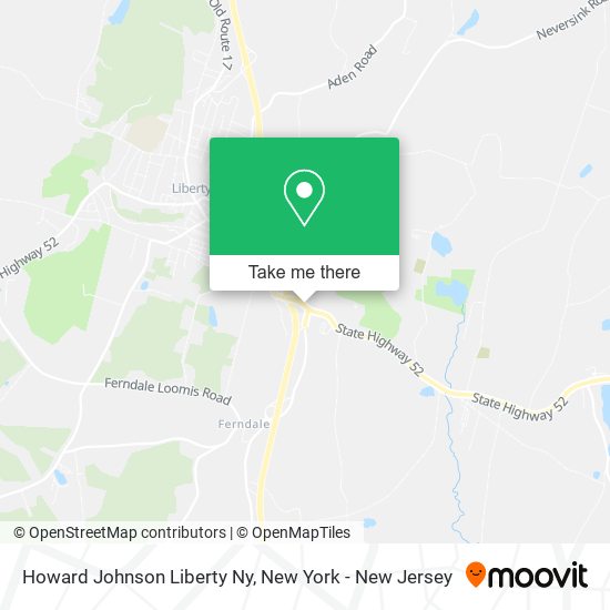 Mapa de Howard Johnson Liberty Ny
