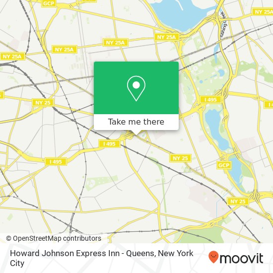 Mapa de Howard Johnson Express Inn - Queens