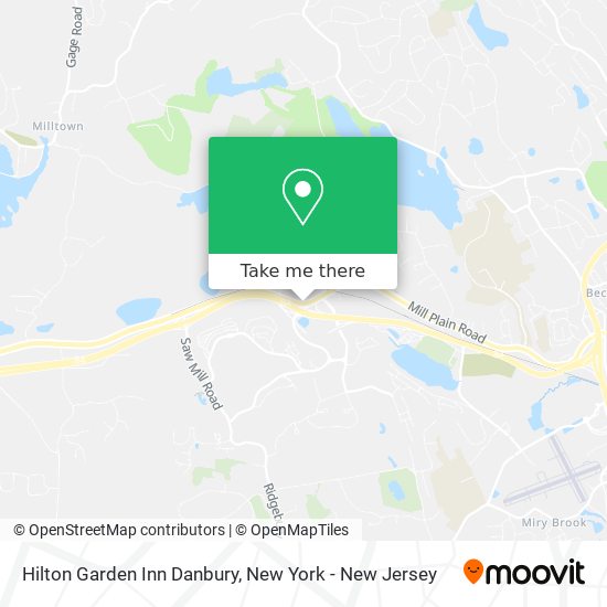 Mapa de Hilton Garden Inn Danbury