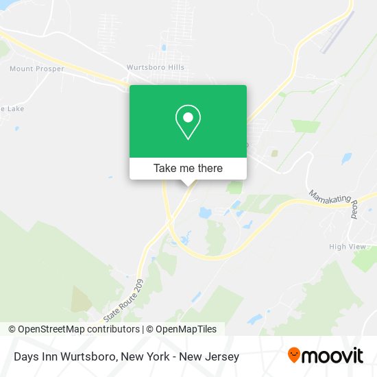 Mapa de Days Inn Wurtsboro