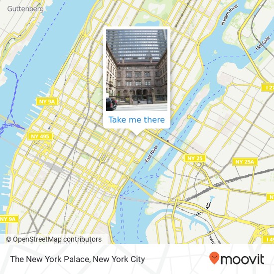 The New York Palace map