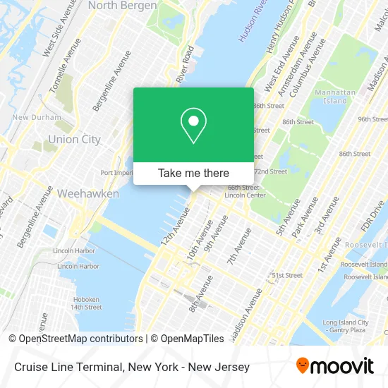 Cruise Line Terminal map
