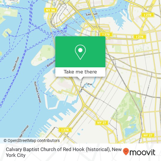 Calvary Baptist Church of Red Hook (historical) map