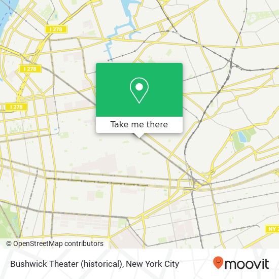 Bushwick Theater (historical) map