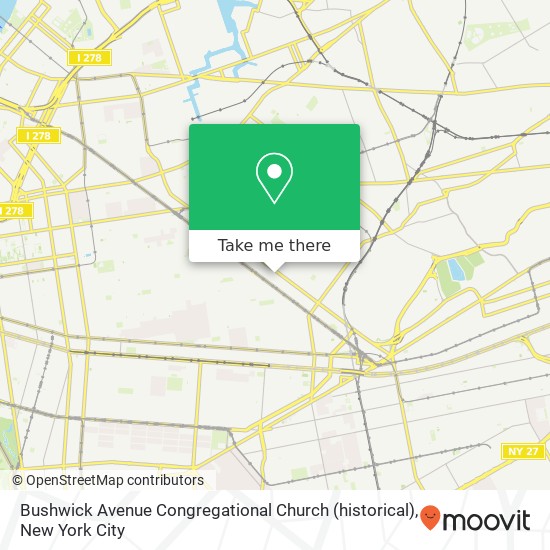 Mapa de Bushwick Avenue Congregational Church (historical)