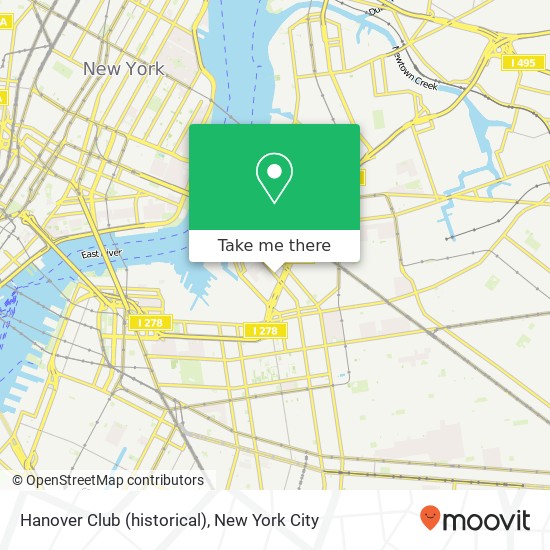 Hanover Club (historical) map