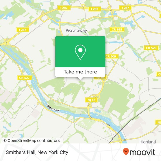 Mapa de Smithers Hall