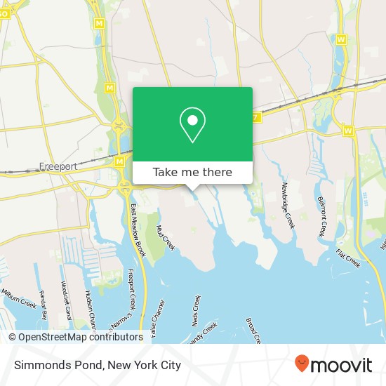 Mapa de Simmonds Pond