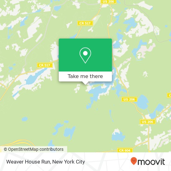 Weaver House Run map