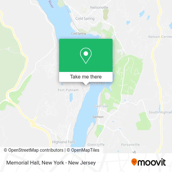 Memorial Hall map