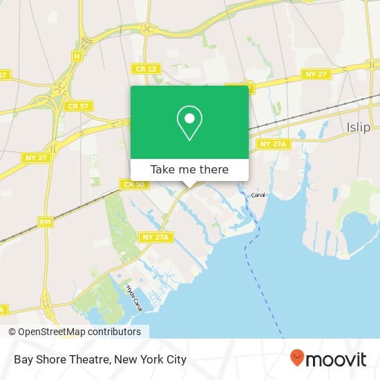 Bay Shore Theatre map