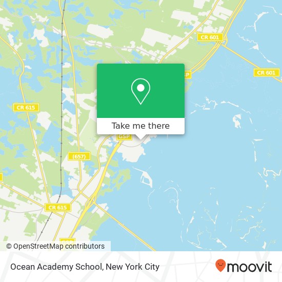 Ocean Academy School map