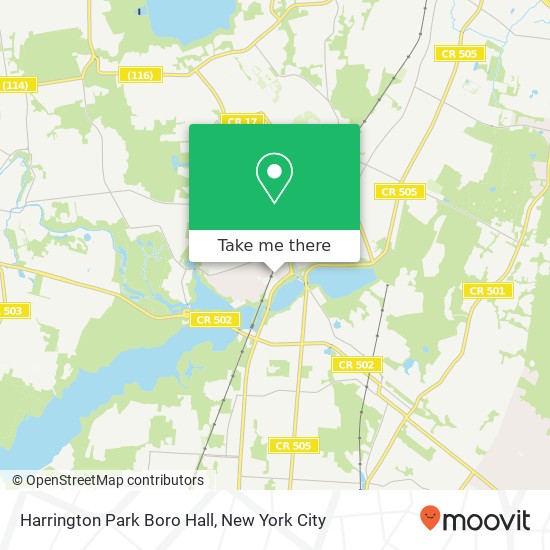 Mapa de Harrington Park Boro Hall