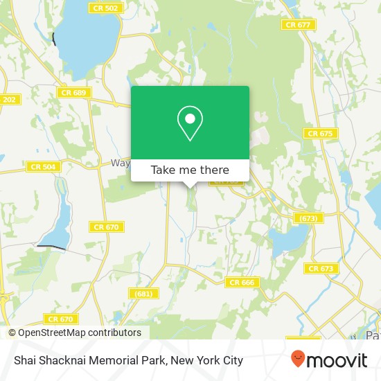 Shai Shacknai Memorial Park map