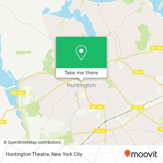 Huntington Theatre map