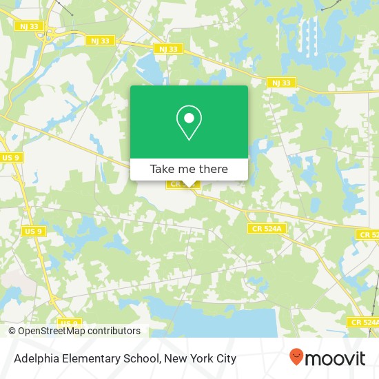 Mapa de Adelphia Elementary School