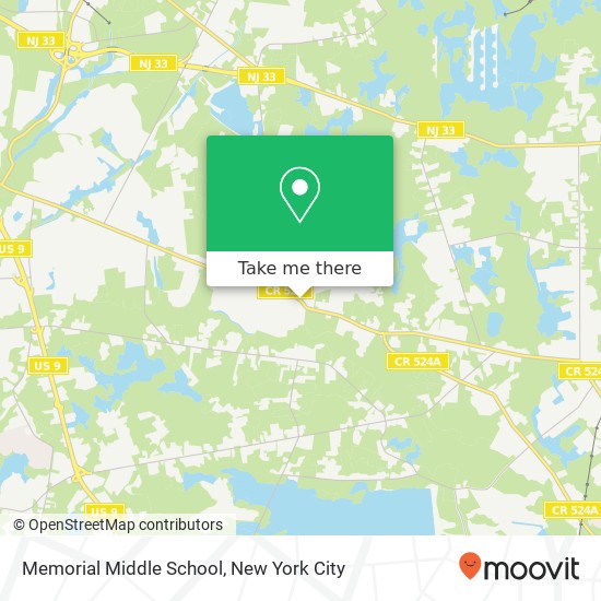 Mapa de Memorial Middle School