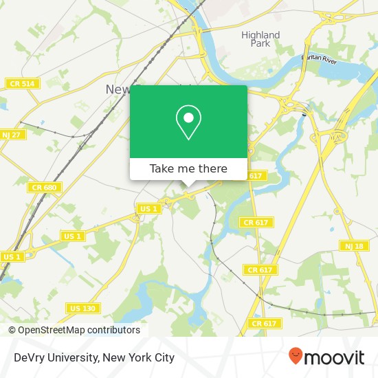 Mapa de DeVry University