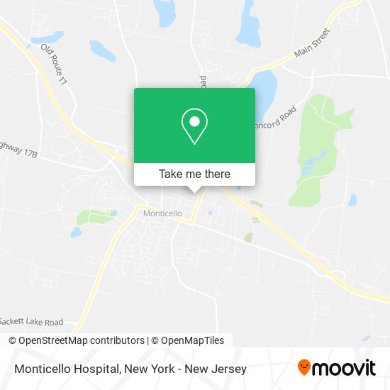 Mapa de Monticello Hospital