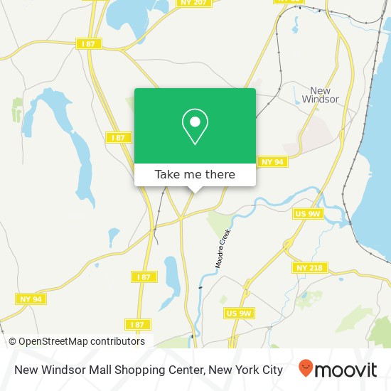 Mapa de New Windsor Mall Shopping Center