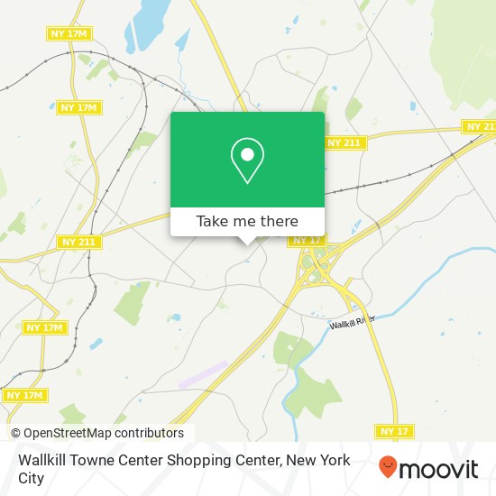 Mapa de Wallkill Towne Center Shopping Center