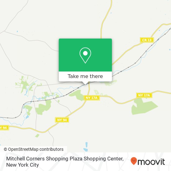 Mitchell Corners Shopping Plaza Shopping Center map