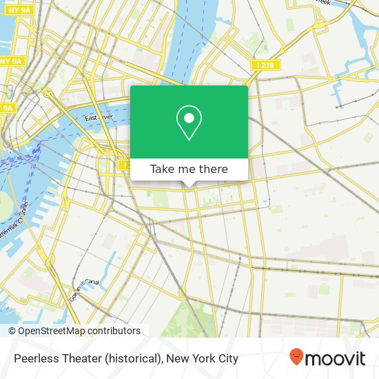 Mapa de Peerless Theater (historical)