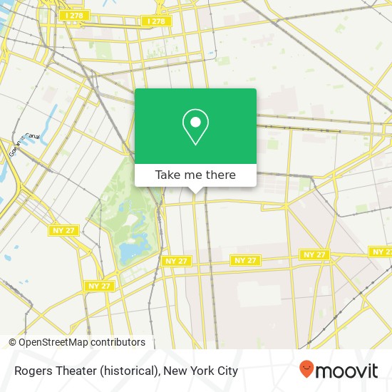 Mapa de Rogers Theater (historical)