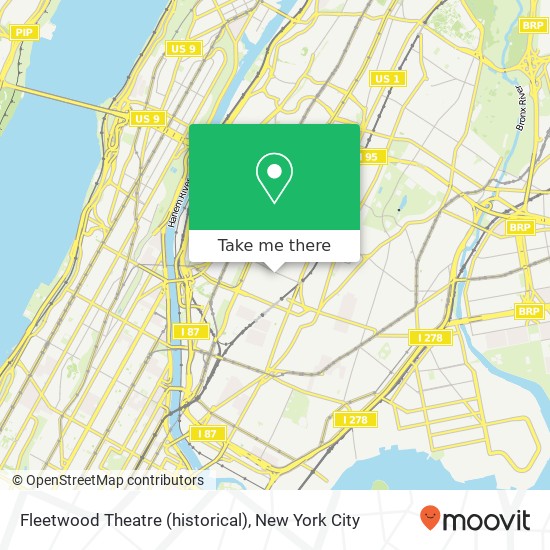 Mapa de Fleetwood Theatre (historical)