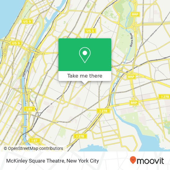 McKinley Square Theatre map