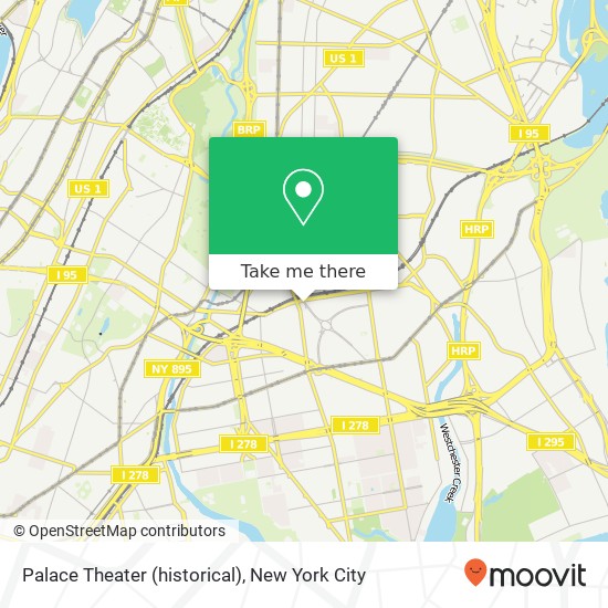 Palace Theater (historical) map