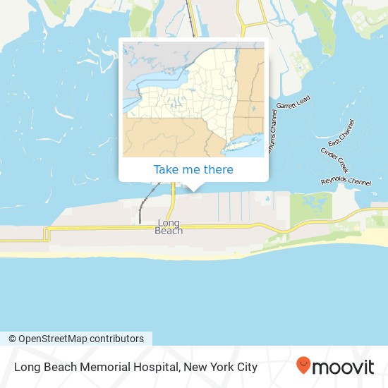 Long Beach Memorial Hospital map