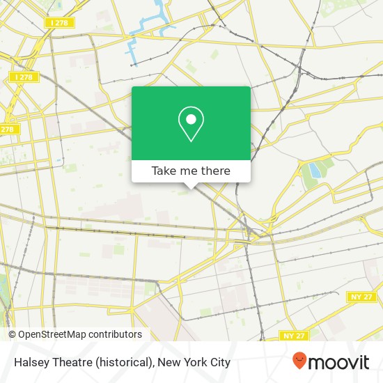 Mapa de Halsey Theatre (historical)