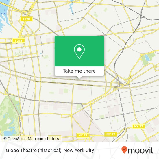 Globe Theatre (historical) map