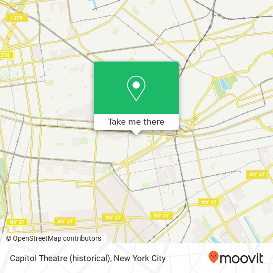 Capitol Theatre (historical) map