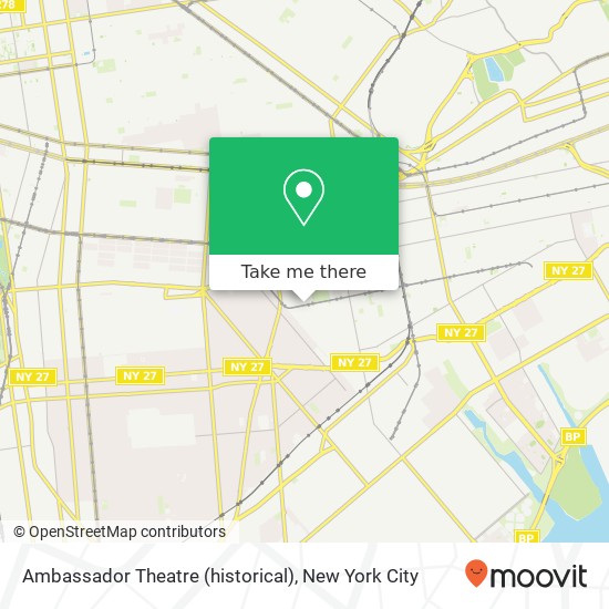 Ambassador Theatre (historical) map