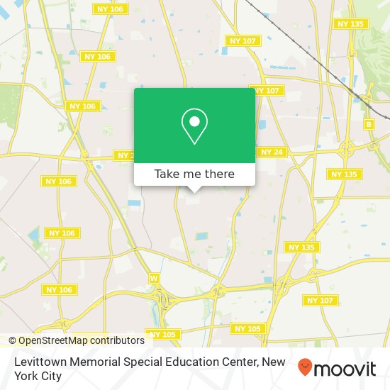 Mapa de Levittown Memorial Special Education Center