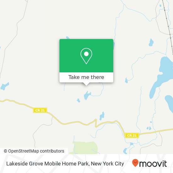 Mapa de Lakeside Grove Mobile Home Park