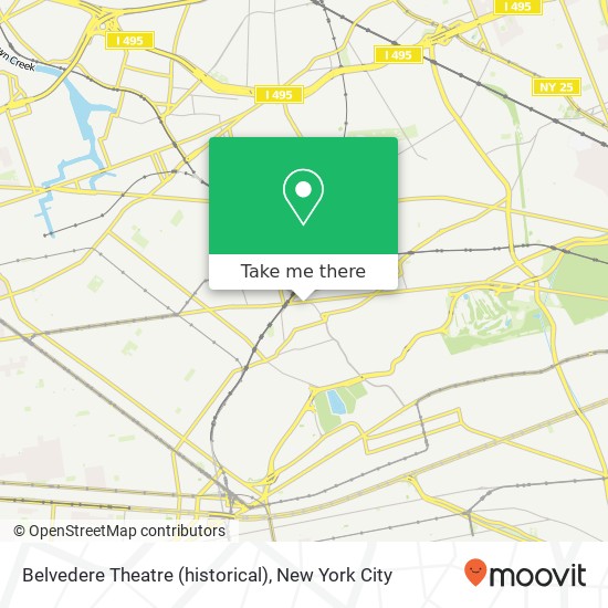 Mapa de Belvedere Theatre (historical)