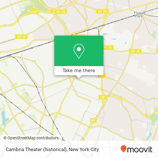 Cambria Theater (historical) map