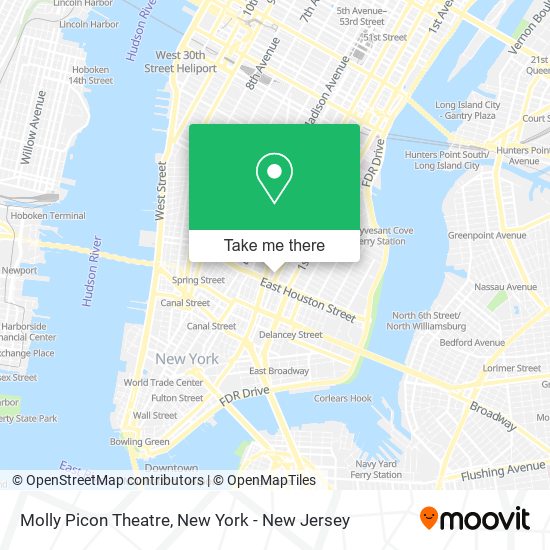 Molly Picon Theatre map