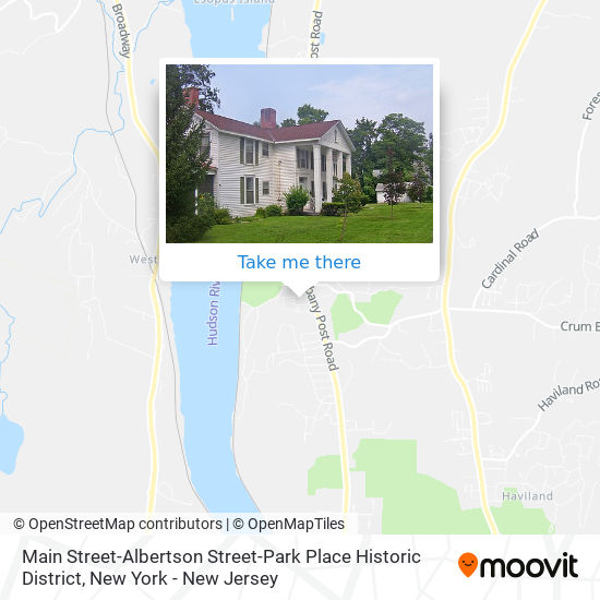 Main Street-Albertson Street-Park Place Historic District map