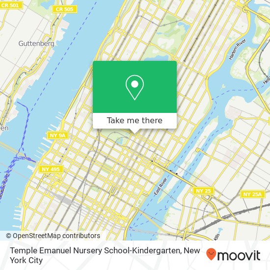 Temple Emanuel Nursery School-Kindergarten map